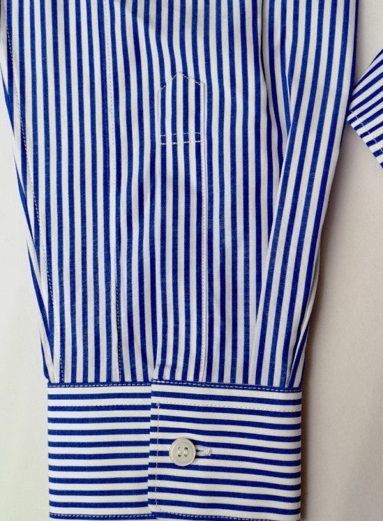 꼼데가르송 스트라이프 스몰하트 남방 셔츠