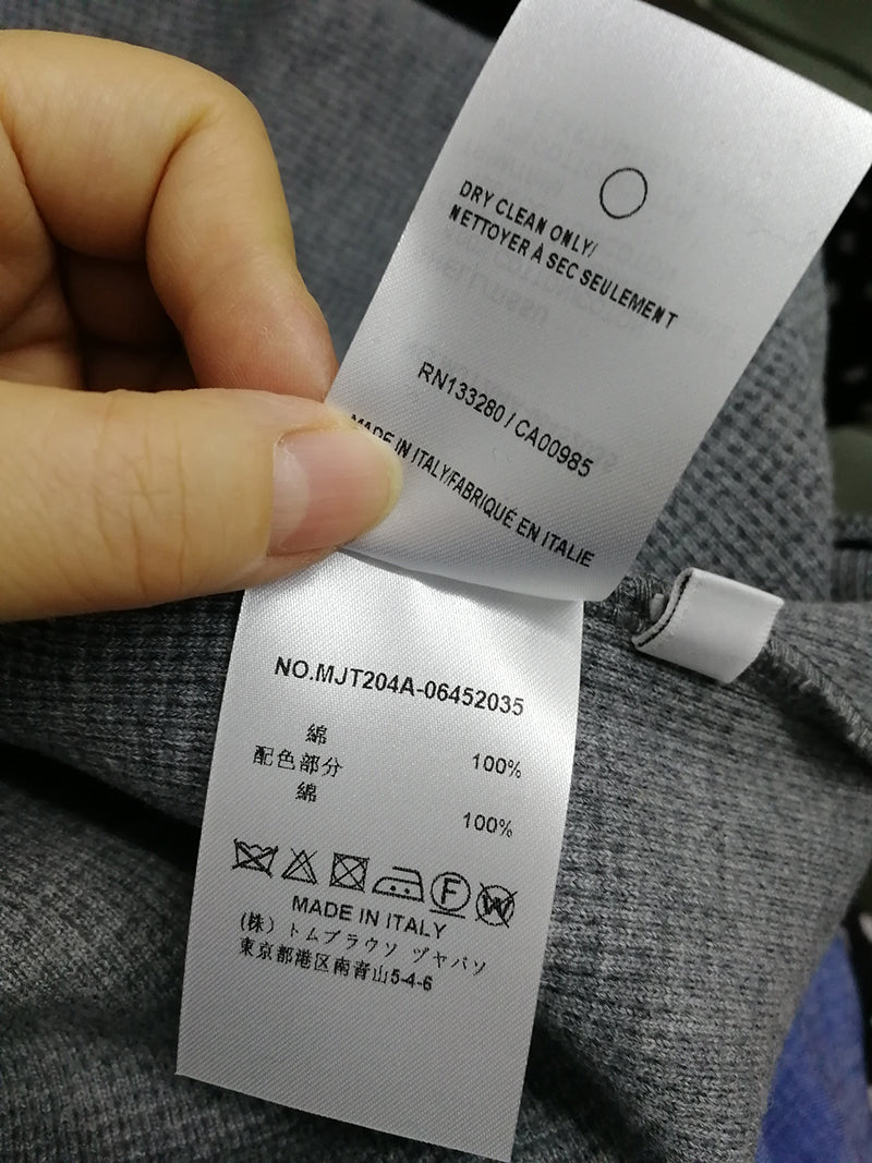 톰브라운 사선 와플 후드 집업