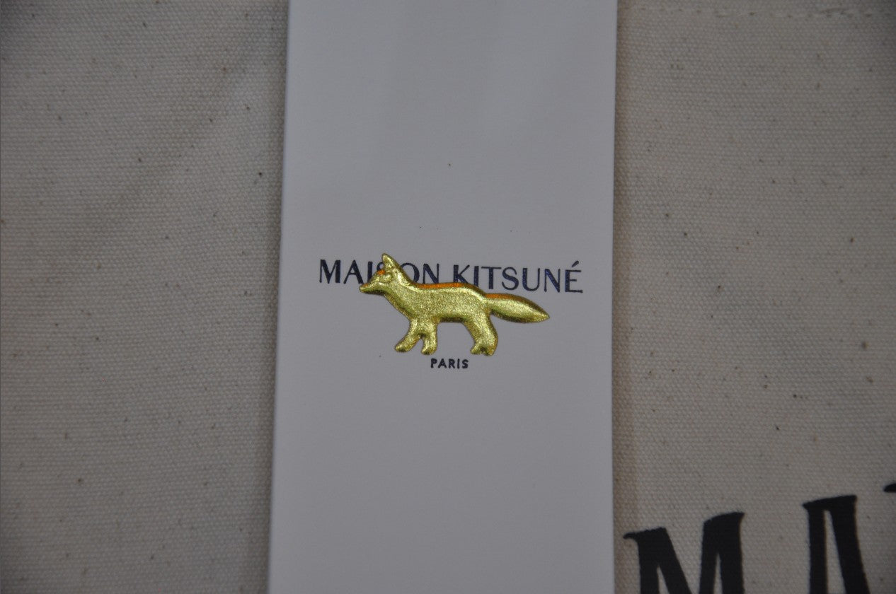 메종키츠네 로고 프린트 숄더백