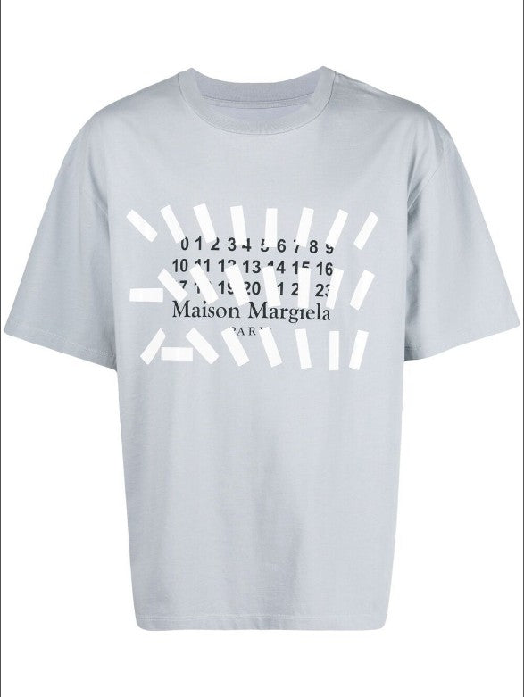 메종 마르지엘라 모노크롬 프린트 반팔티