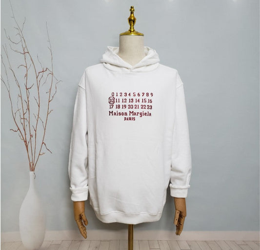 메종 마르지엘라 디지털 자수 후드티