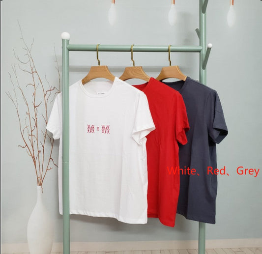 메종 마르지엘라 MM 자수 반팔티