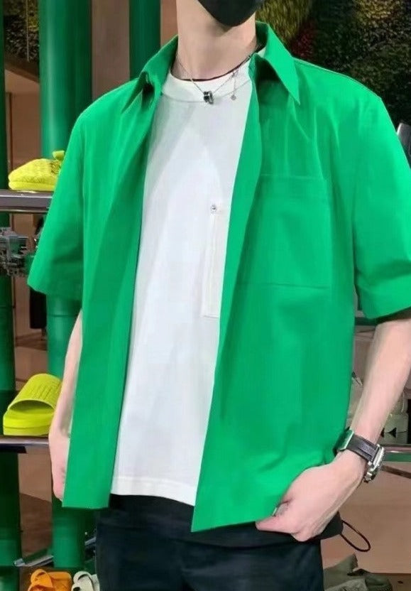 보테가베네타 가슴 징 포켓 반팔티