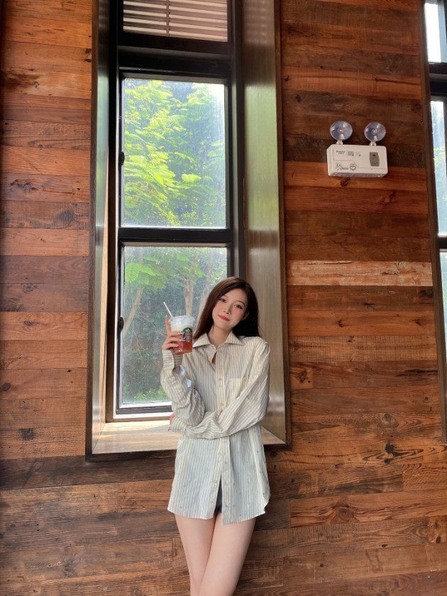 구찌 스트라이프 남방 셔츠