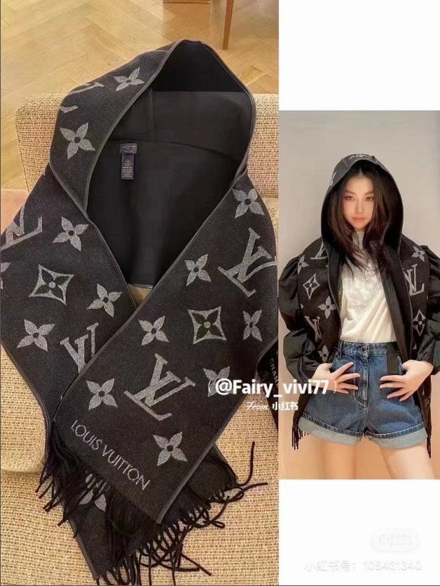 루이비통 후드 스카프 머플러