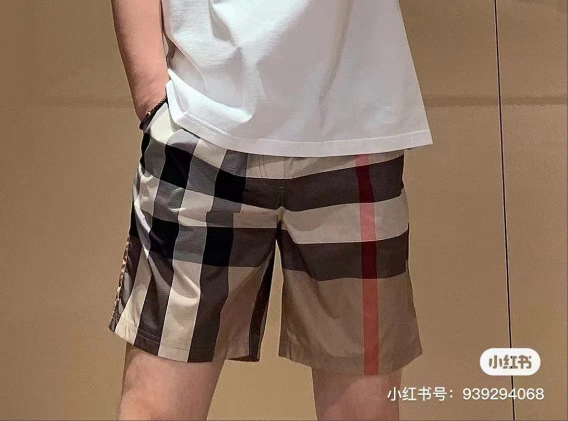 버버리 빅 체크 반바지