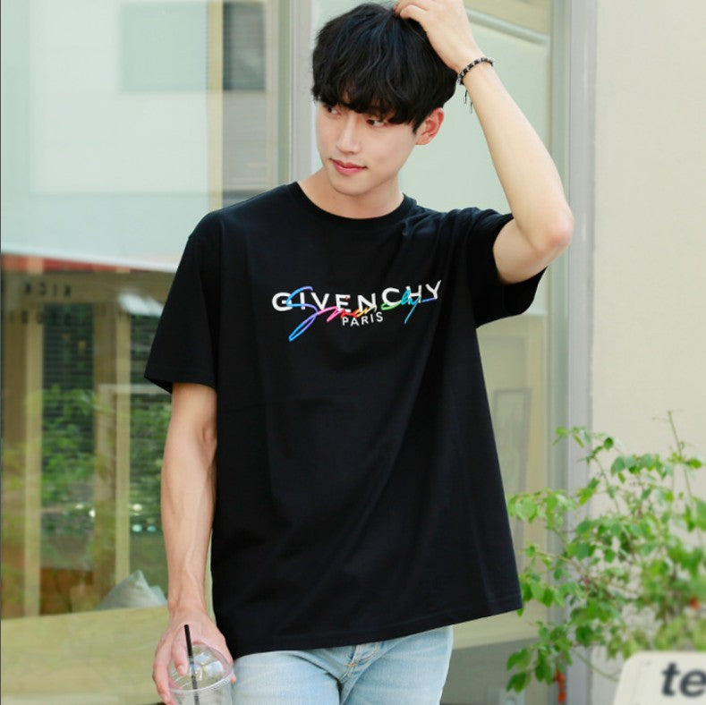 지방시 레인보우 자수 반팔티