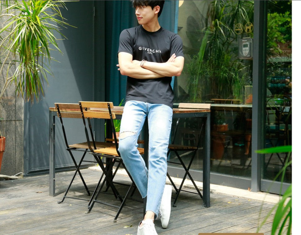 지방시 클래식 로고 반팔티