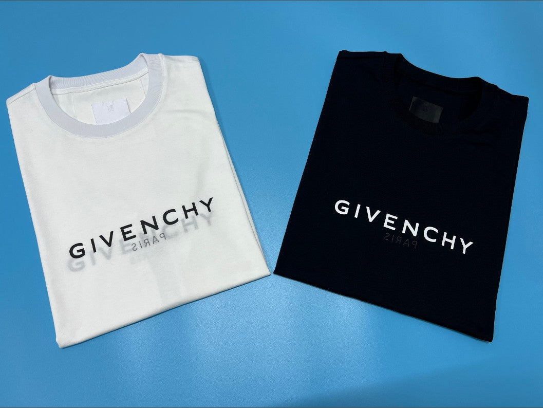 지방시 프린트 코튼 반팔티