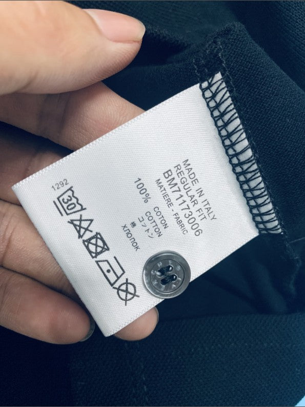 지방시 스몰 자수 로고 카라 반팔티