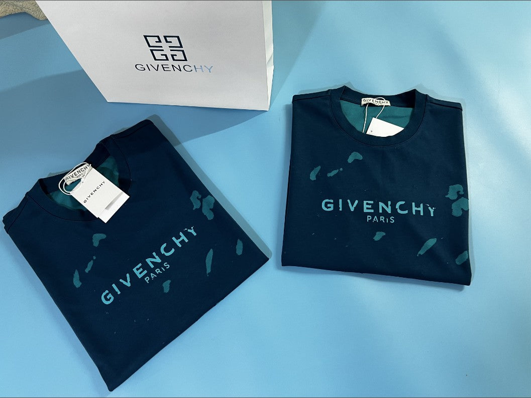 지방시 클래식 로고 데미지 반팔티