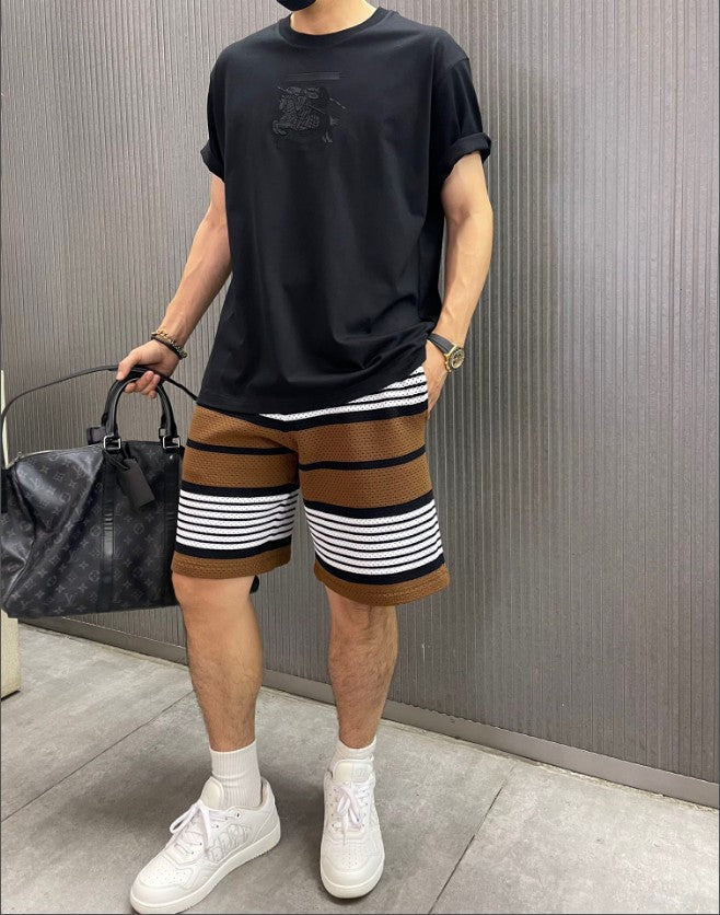 버버리 모노그램 EKD 자수 반팔티