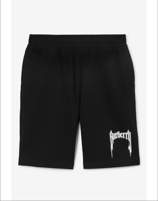버버리 로고 프린트 코튼 반바지