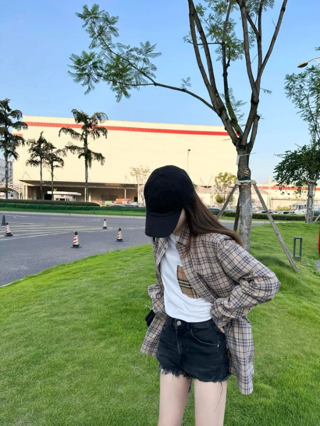 버버리 체크 남방 셔츠