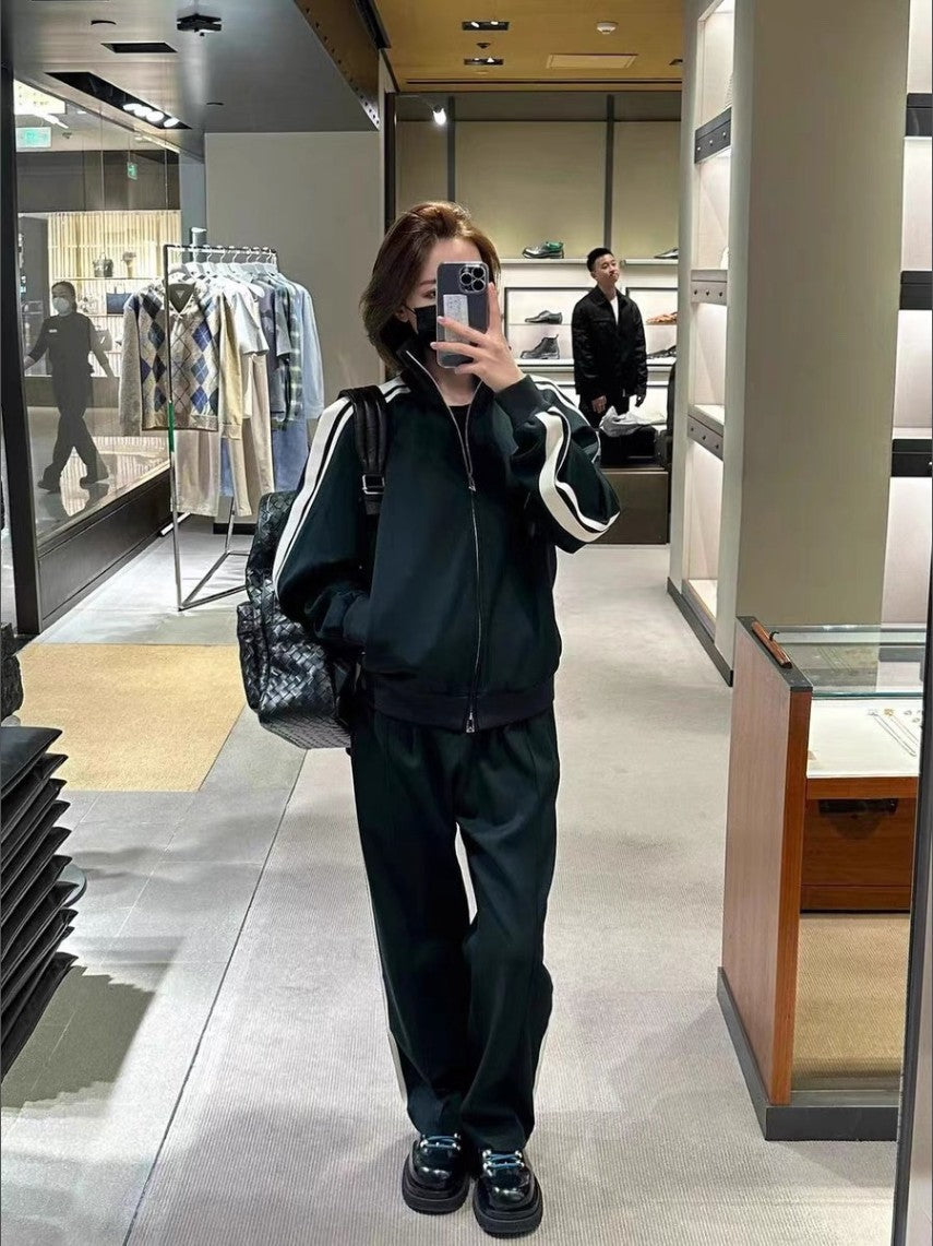 보테가베네타 사이드 패널 디테일 트랙 바지