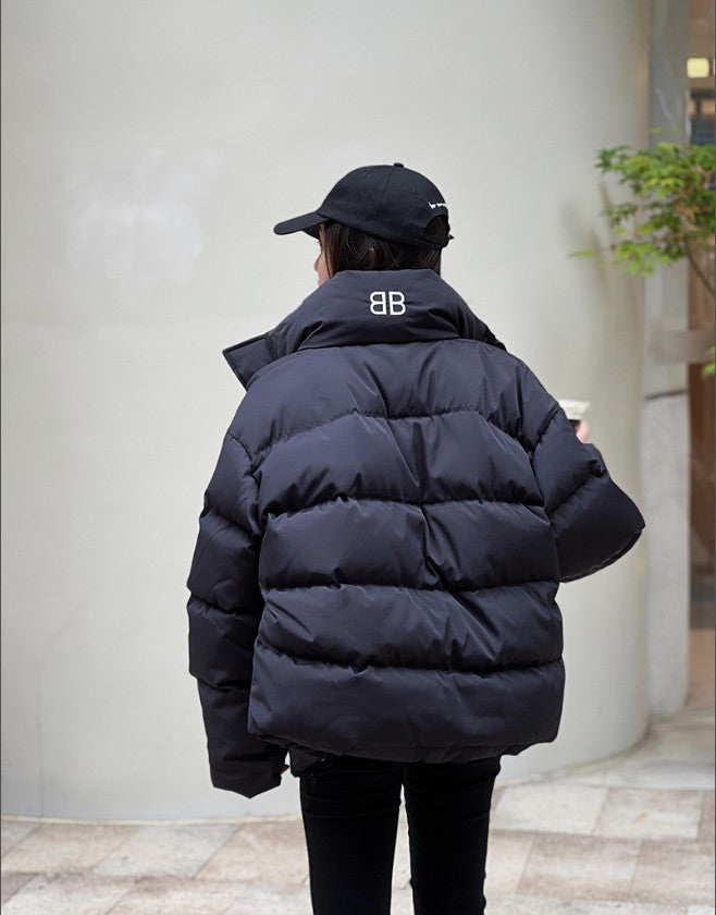 발렌시아가 BB 로고 패딩 점퍼