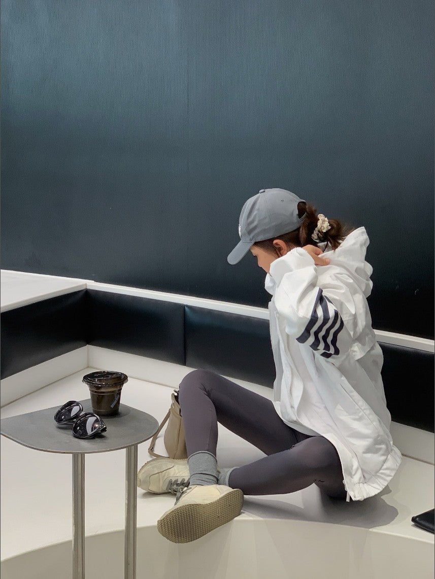 톰브라운 사선 릴랙스드 후드 자켓