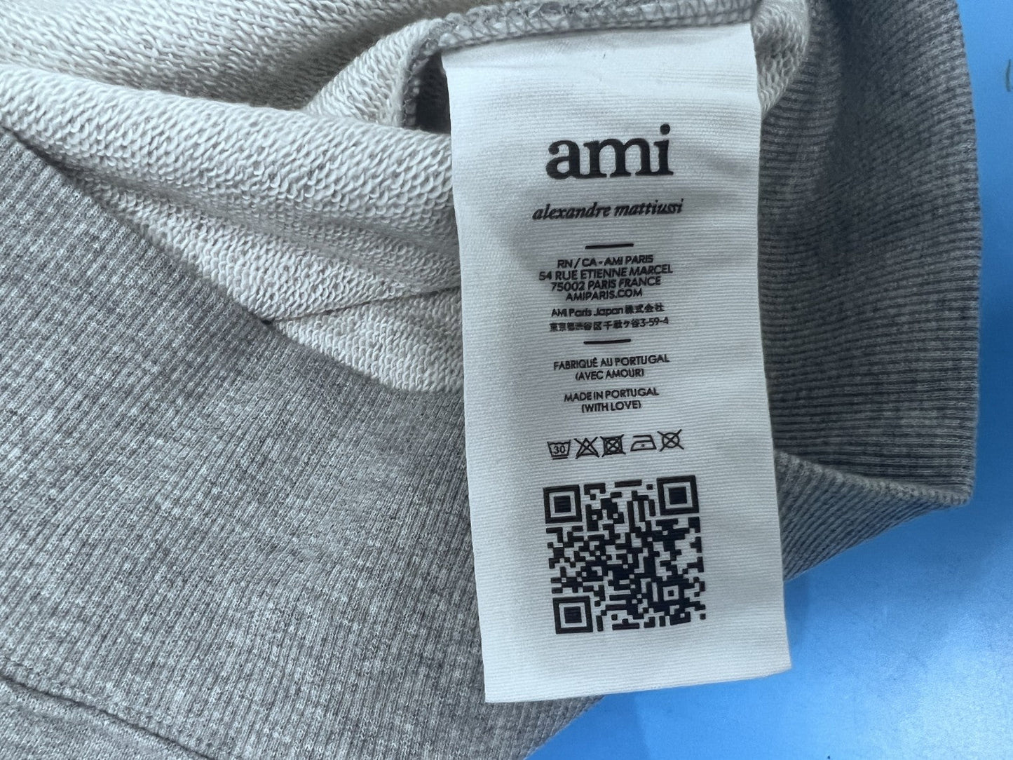 아미 나그랑 스몰 로고 후드티