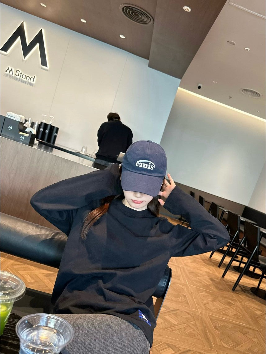 버버리 사각 패치 로고 긴팔티