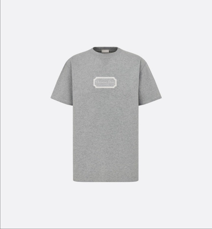 디올 자수 로고 반팔티