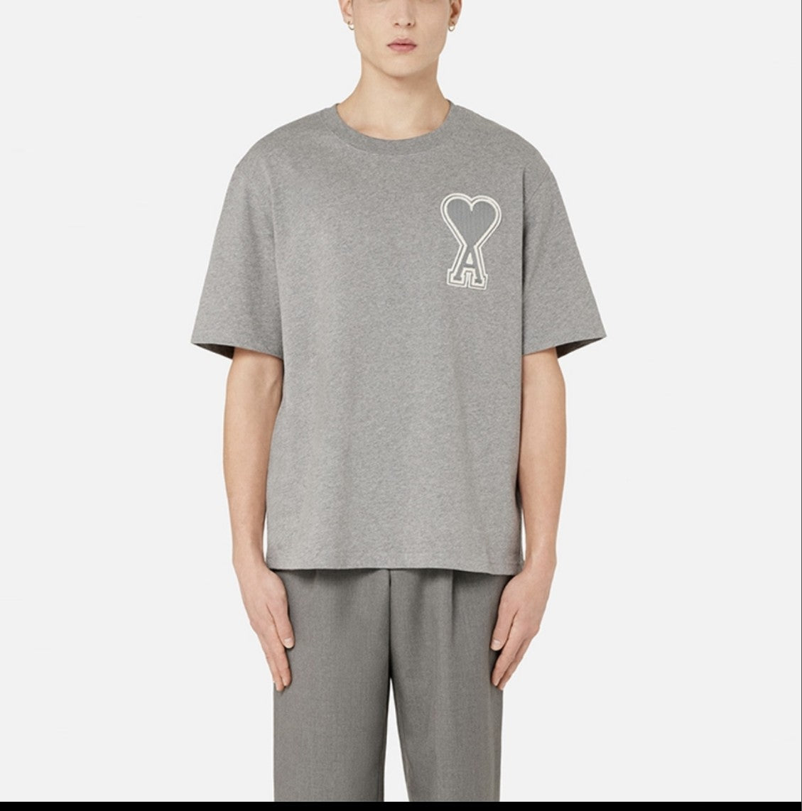 아미 입체 로고 반팔티