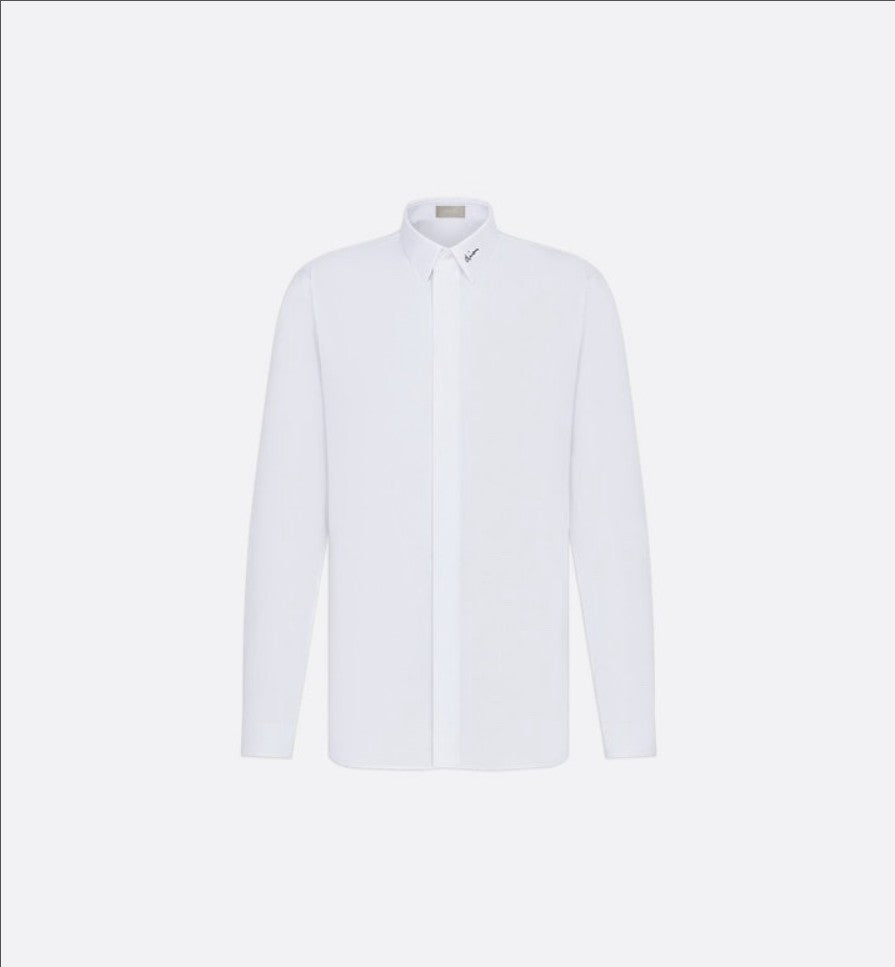 디올 카라 로고 포플린 남방 셔츠
