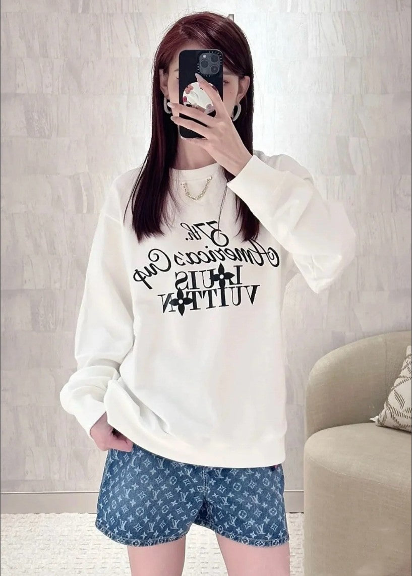 루이비통 LV X AC 라운드 레터링 맨투맨