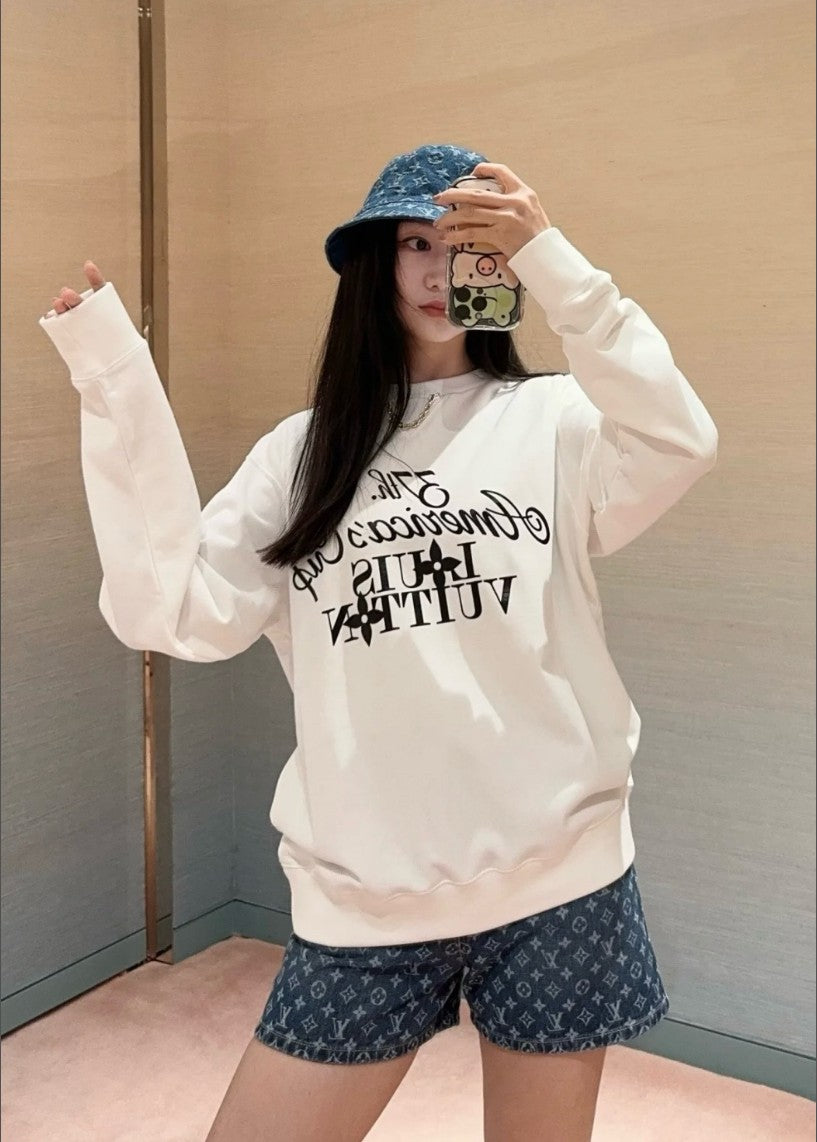 루이비통 LV X AC 라운드 레터링 맨투맨