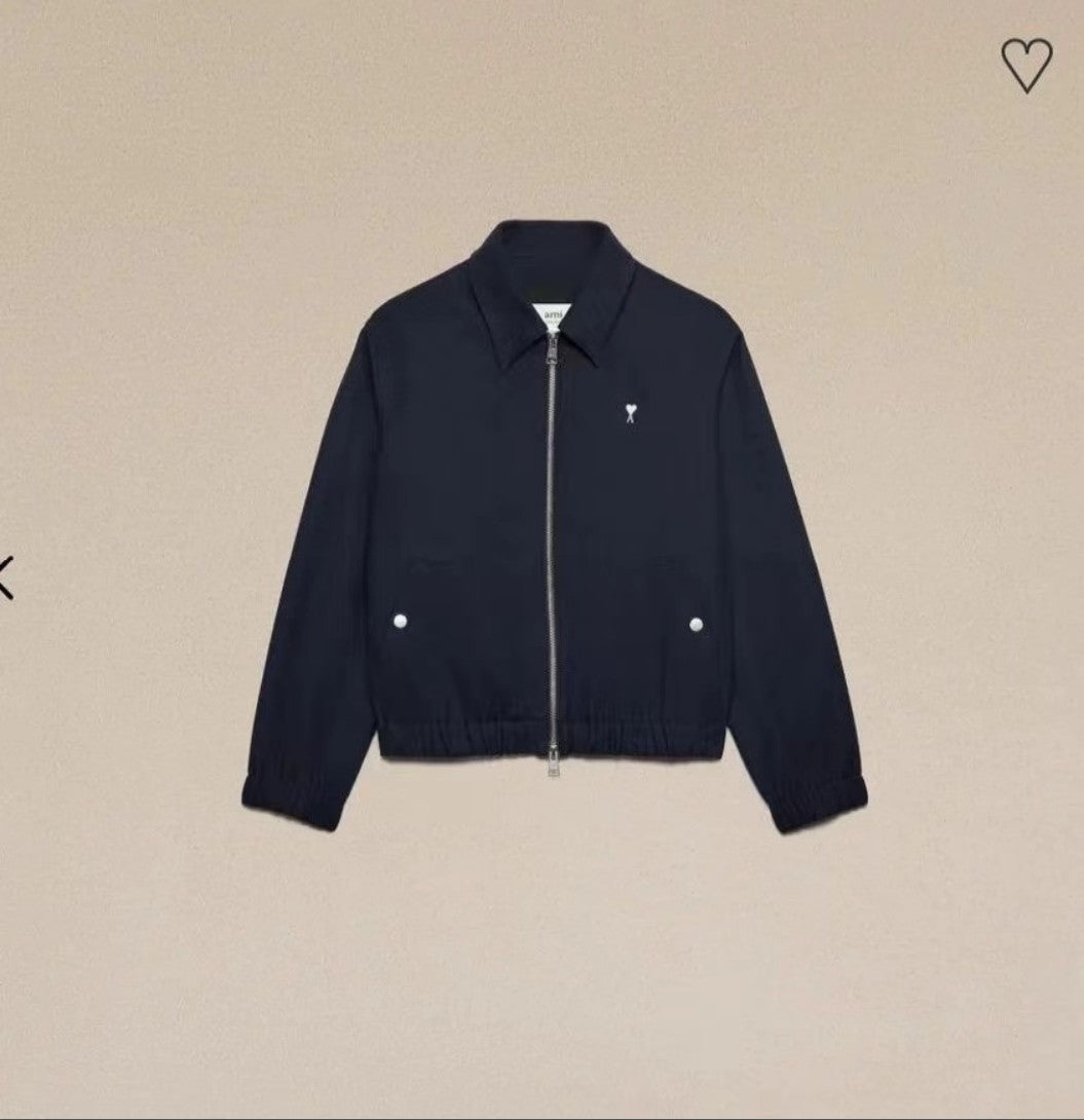 아미 메탈 로고 카라 집업 자켓