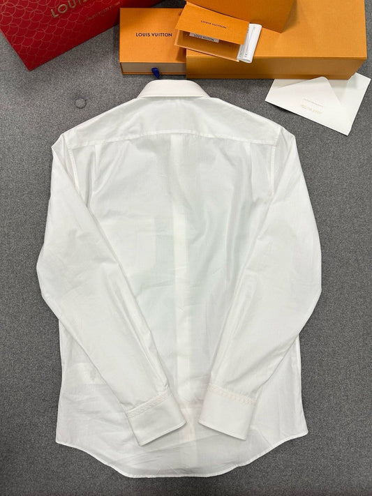 루이비통 LV 로고 포플린 화이트 남방 셔츠