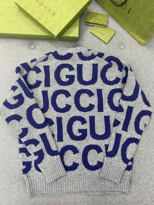 구찌 빅 레터링 로고 가디건