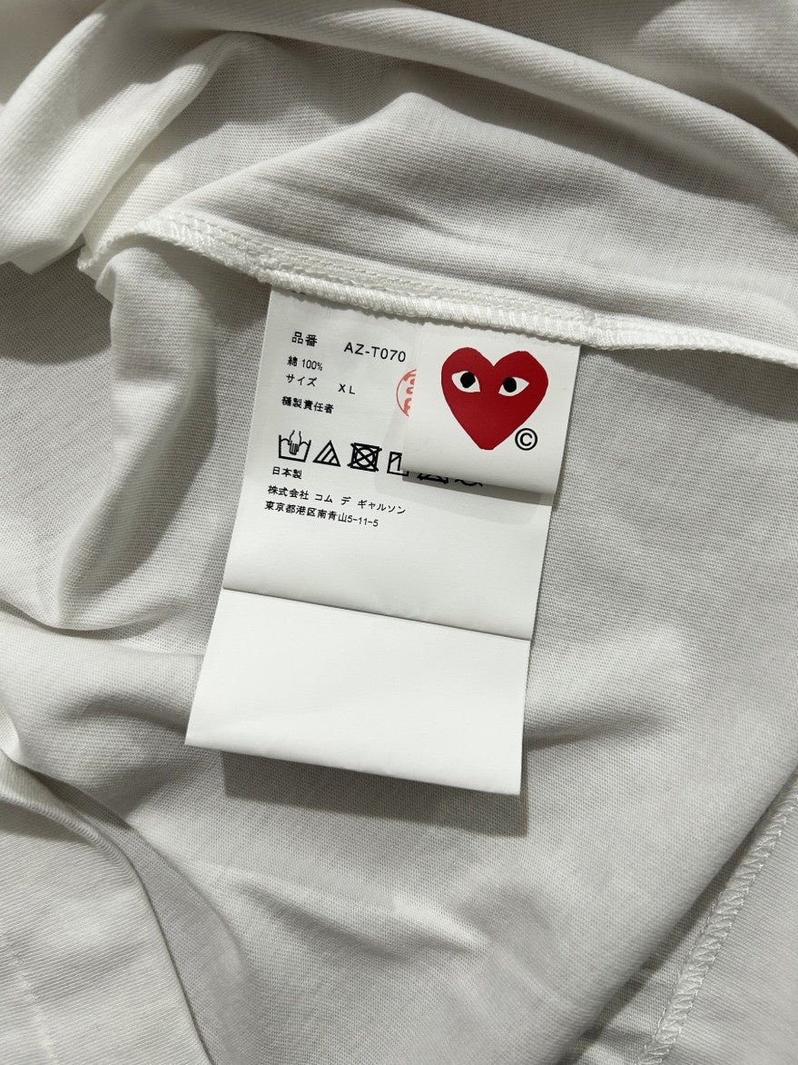 꼼데가르송 빅 블랙 하트 반팔티