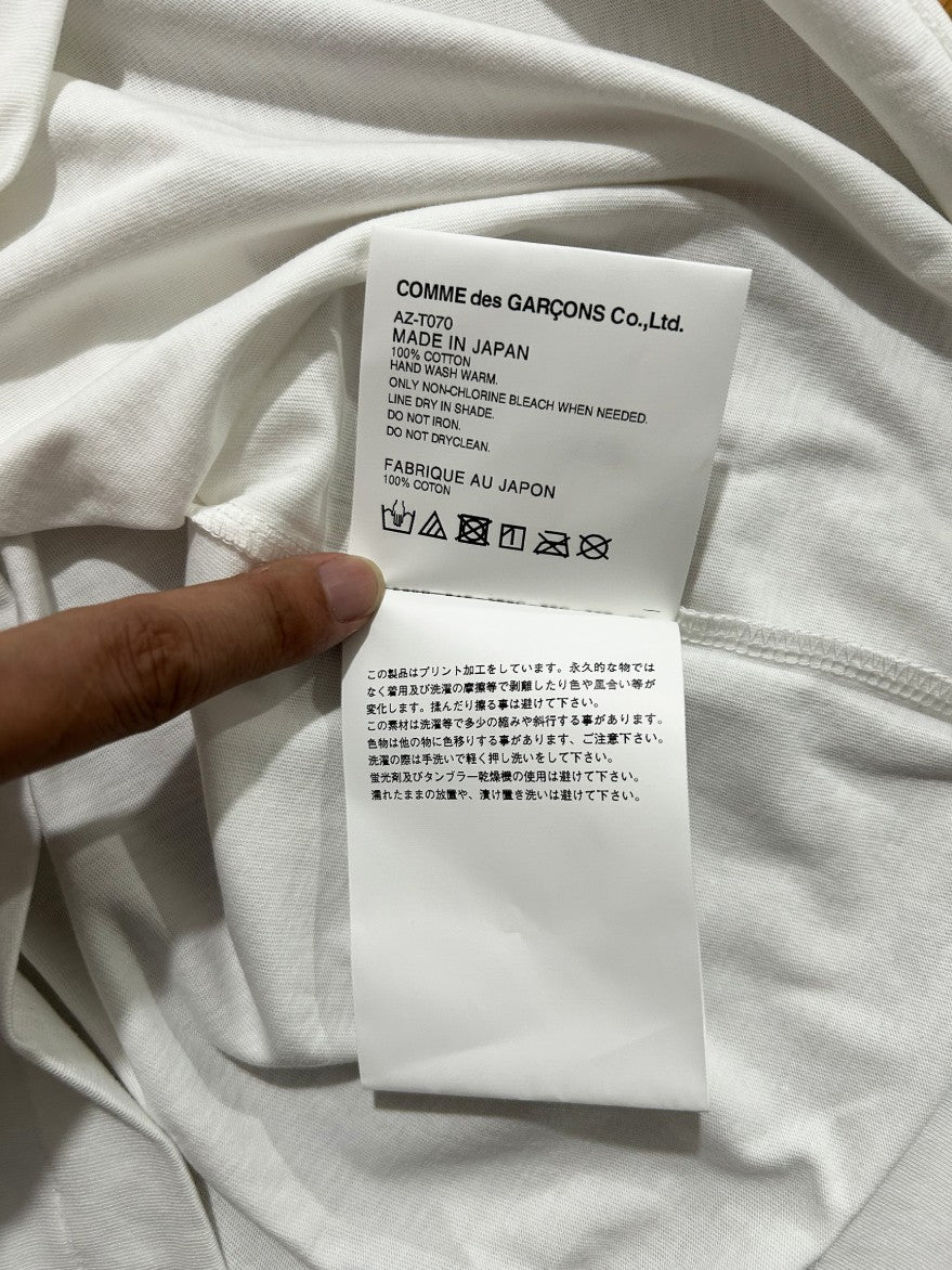 꼼데가르송 빅 블랙 하트 반팔티