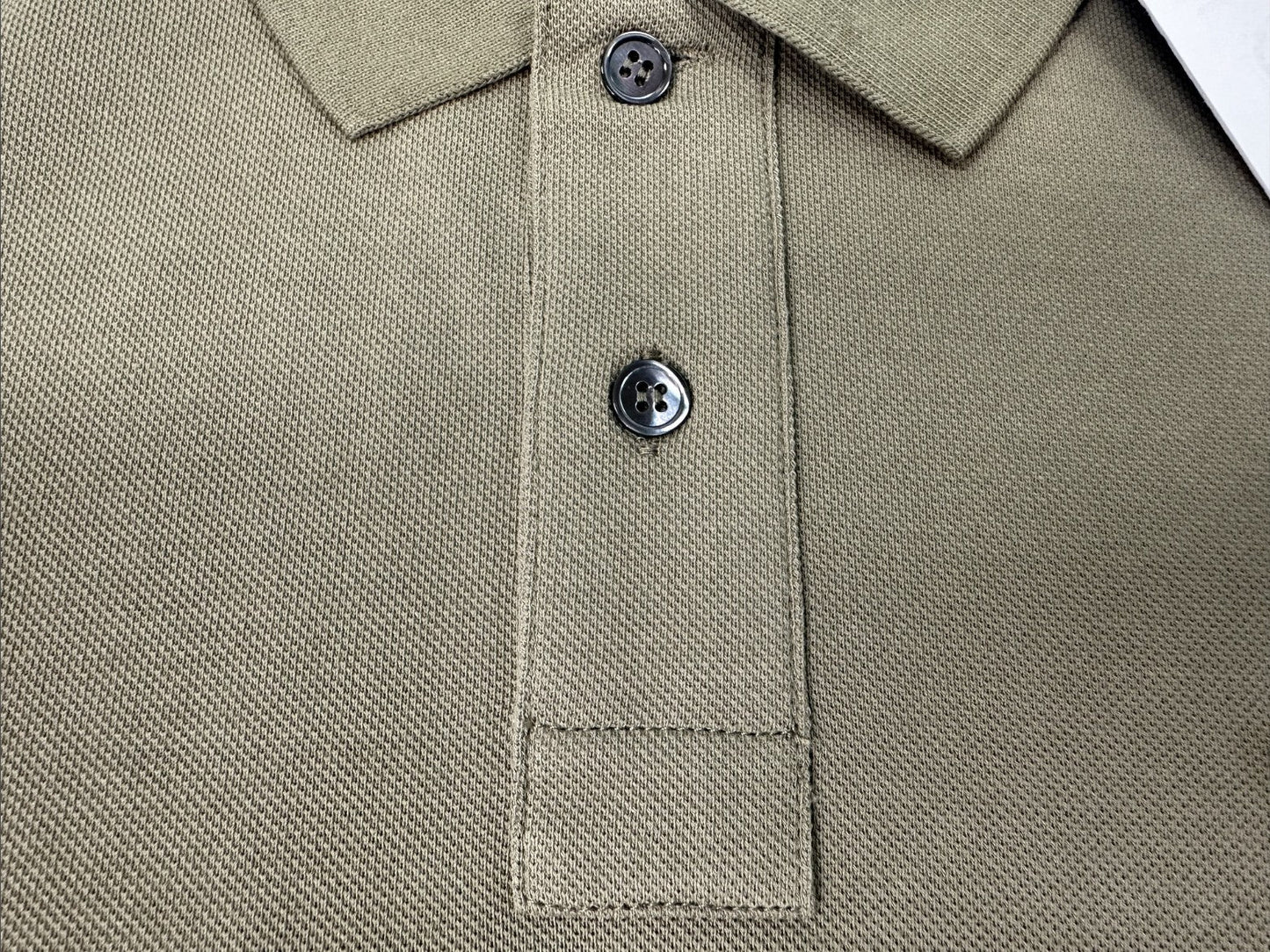 아미 화이트 로고 카라 반팔티