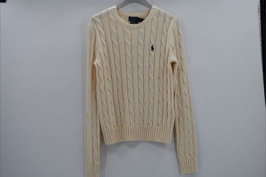 폴로 랄프로렌 여성 피마 코튼 케이블 니트