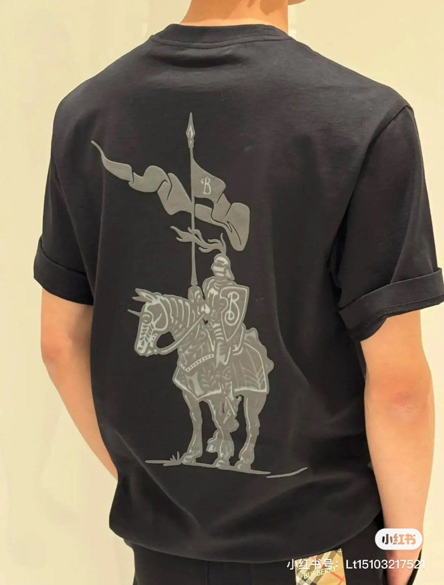 버버리 프린티드 로고 반팔티