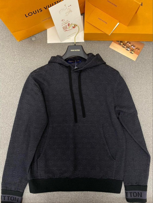 루이비통 LV 소매 로고 후드티