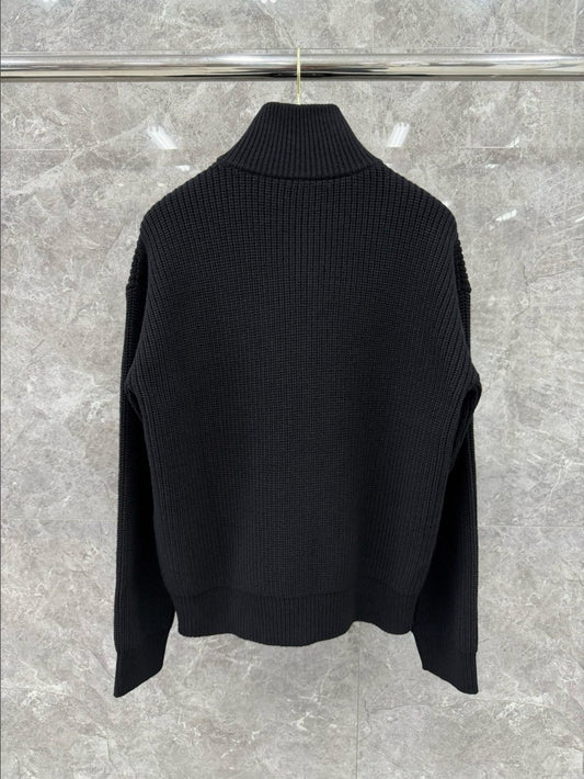 셀린느 자수 로고 니트 집업