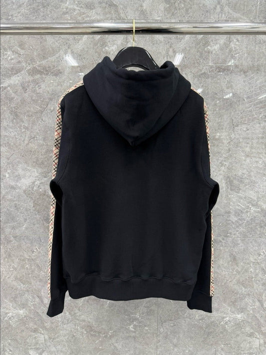 버버리 사이드 스몰 체크 후드 집업