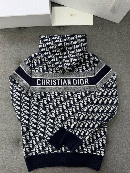 디올 여성 오블리크 리버시블 후드 집업