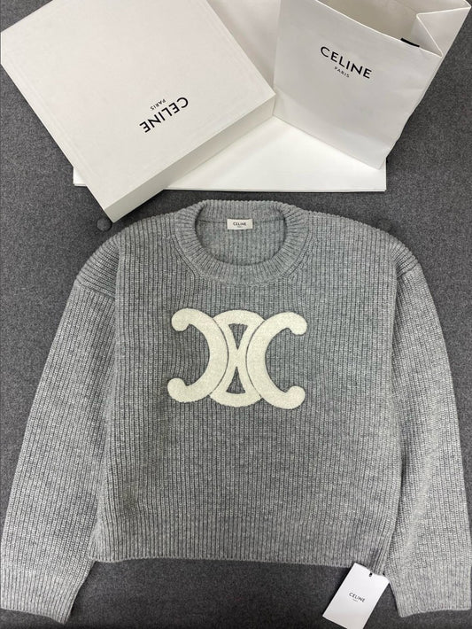 셀린느 여성 울 풀오버 니트