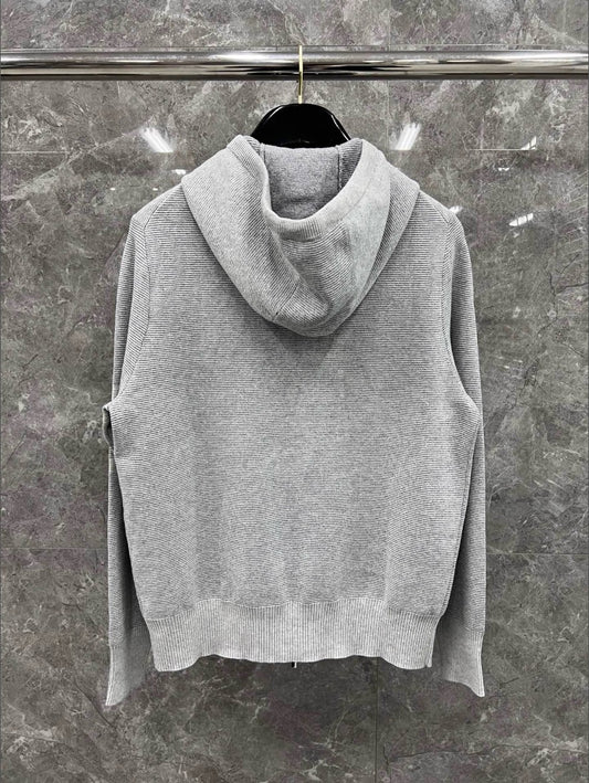 톰브라운 사선 완장 릴렉스드 후드 집업