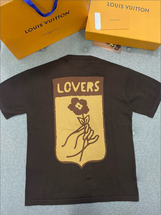 루이비통 TRUNK LOVERS 니트 반팔티