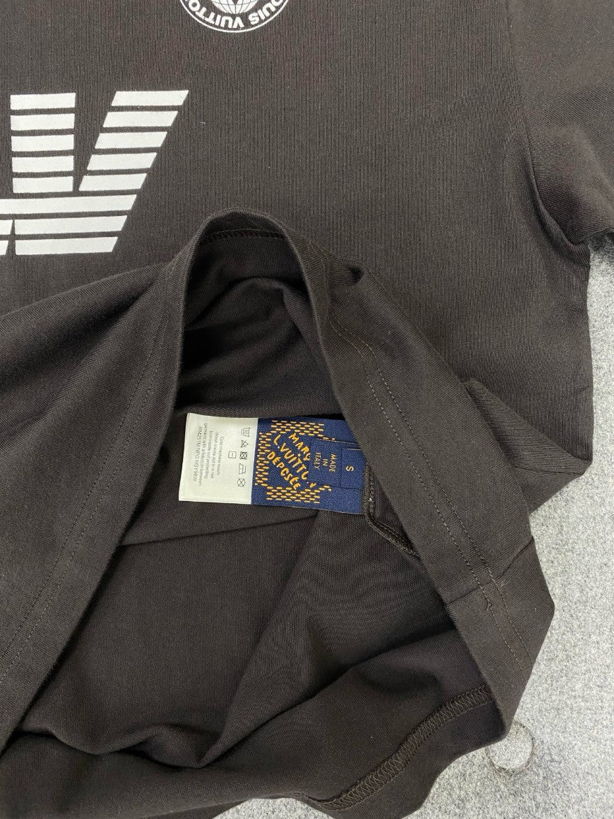 루이비통 LV 프린트 로고 반팔티