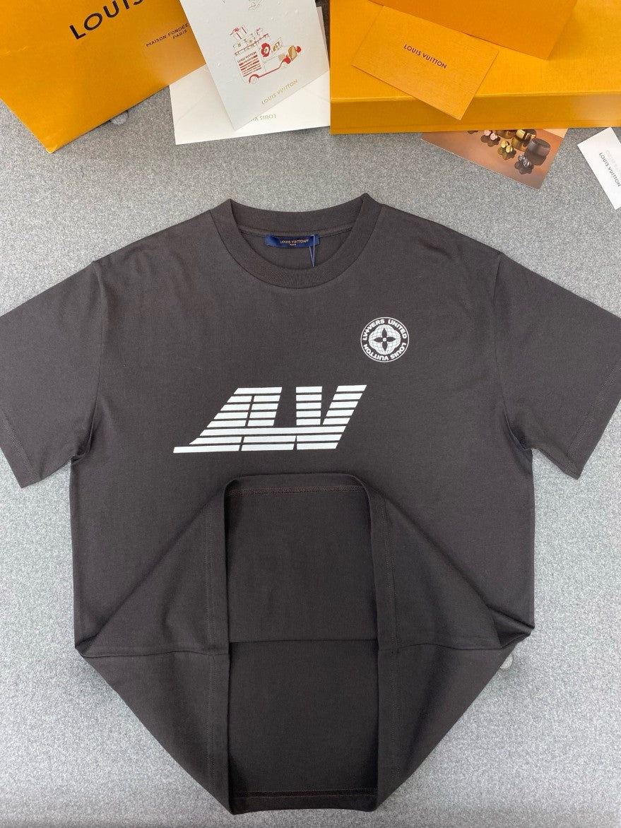 루이비통 LV 프린트 로고 반팔티