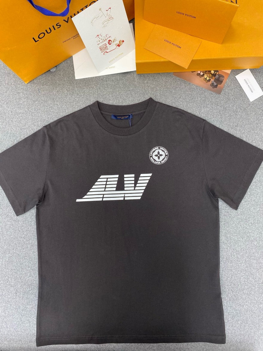 루이비통 LV 프린트 로고 반팔티