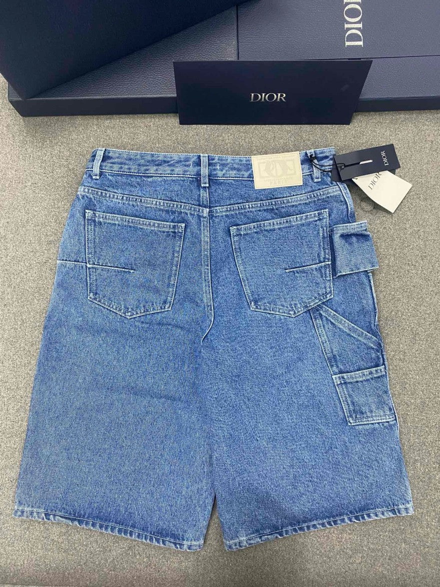 디올 카고 데님 반바지