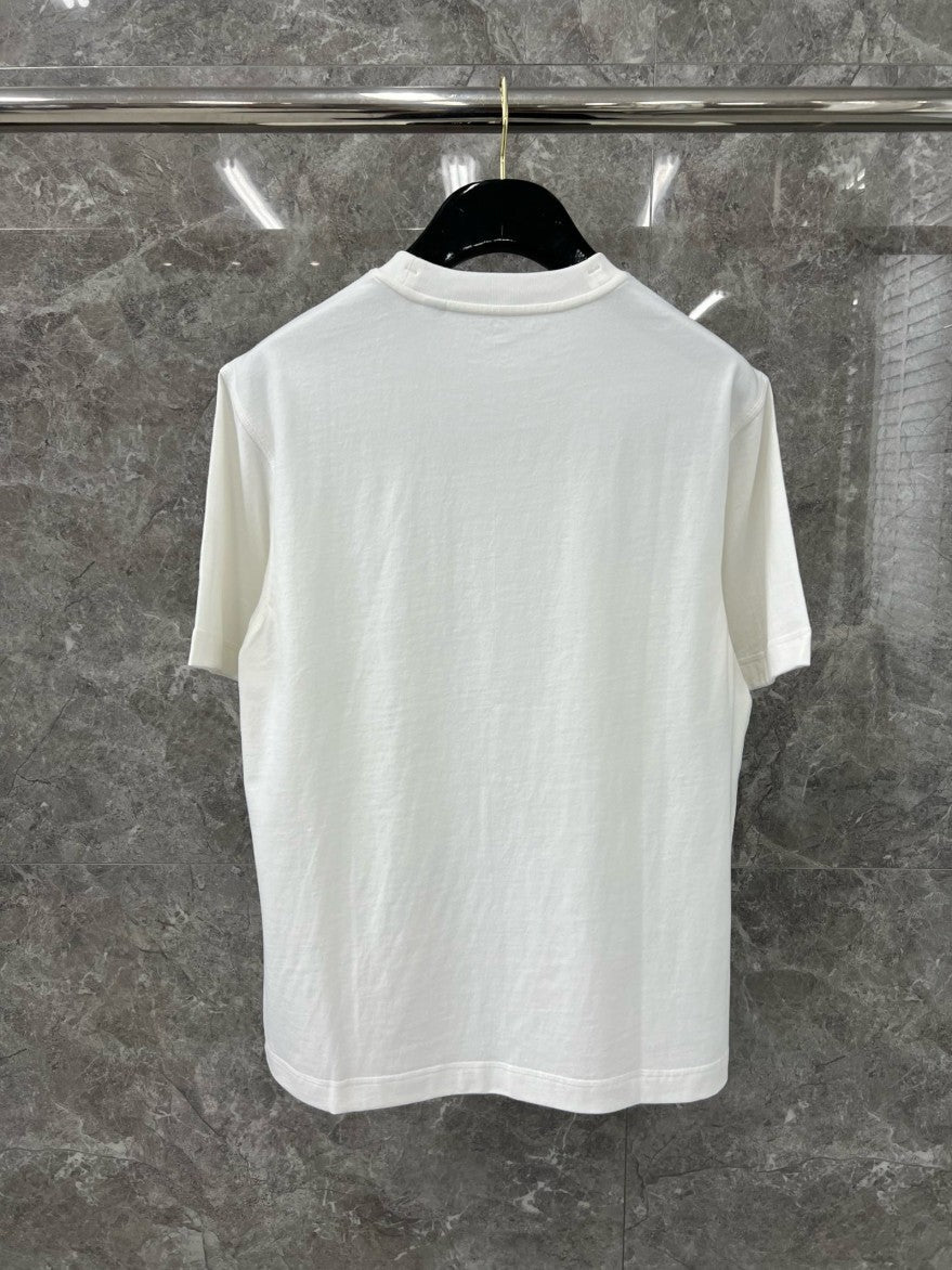 버버리 그린 자수 로고 반팔티