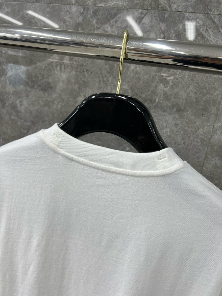 버버리 그린 자수 로고 반팔티