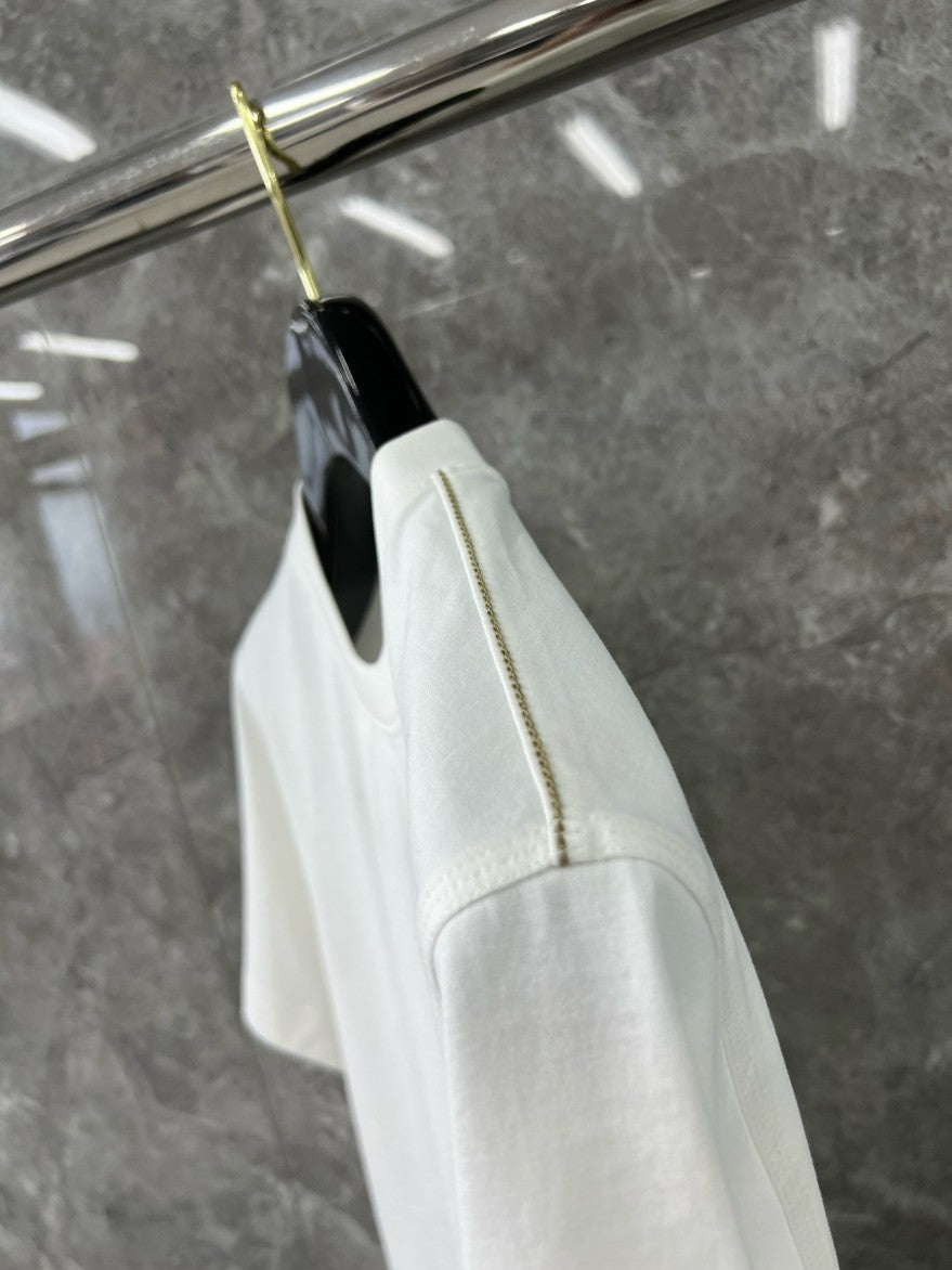 버버리 자수 로고 사이드 스티치 반팔티